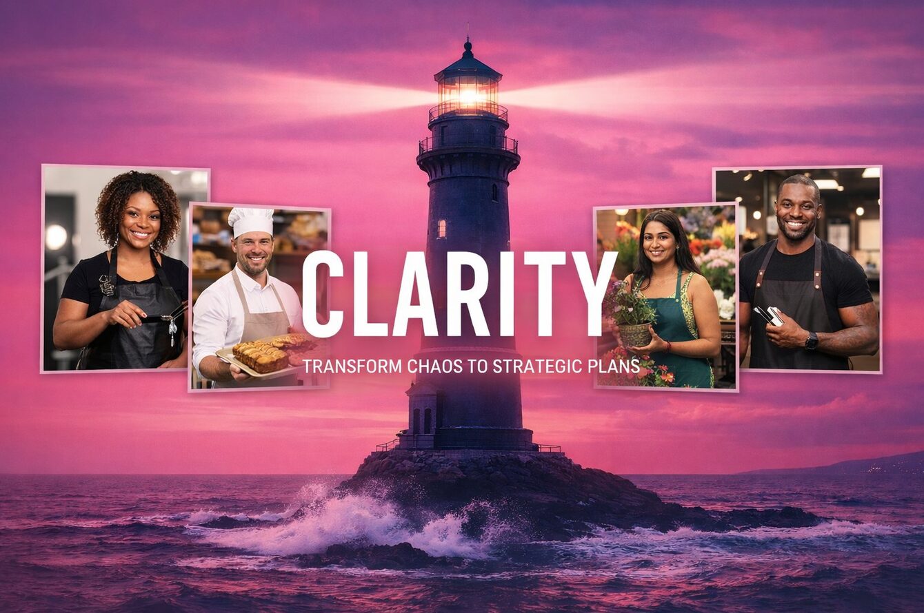 Business owners gaining clarity in their financial strategy with Cross Lighthouse Solutions